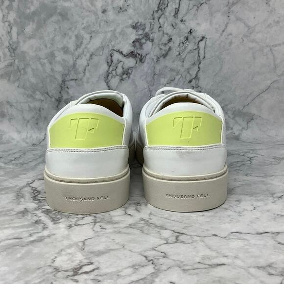 Thousand Fell Men's Size 11.5 White/Washed Acid Lace Up Low Top Sneakers B2-3 - Picture 5 of 9